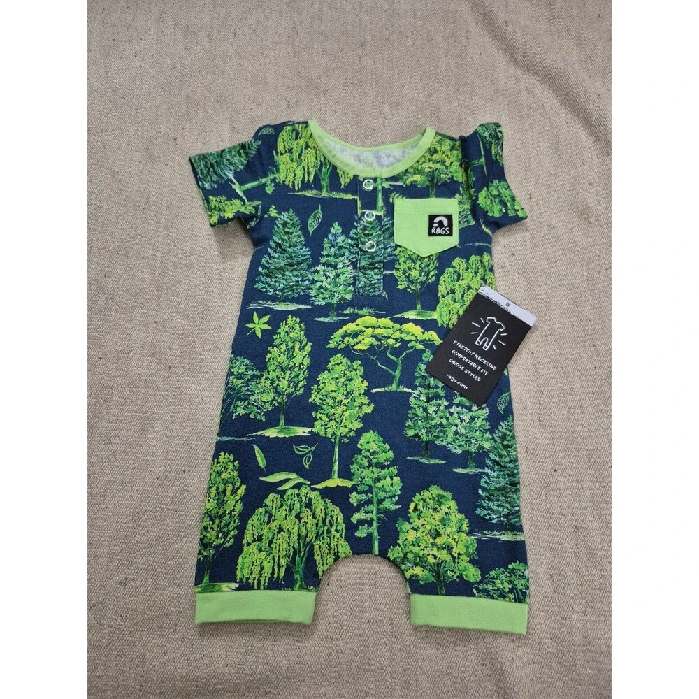 Rags to raches romper size 3-6 months nwt